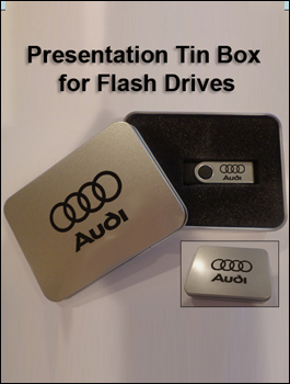 Flash Drive in Tin Gift Box